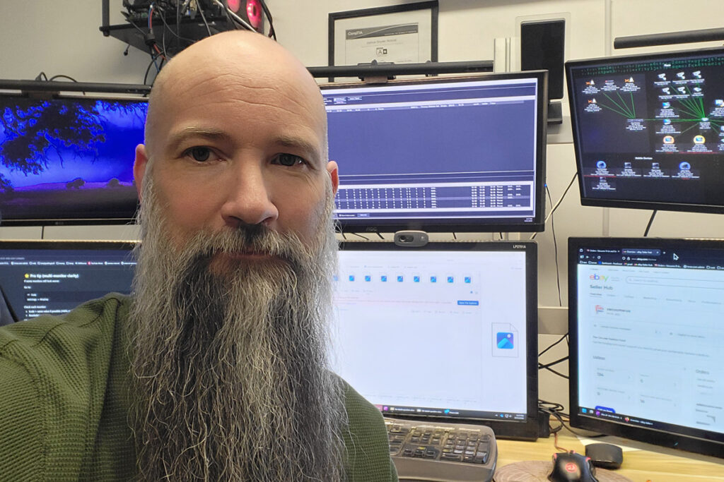 A selfie of Josh from Vacuums R Us